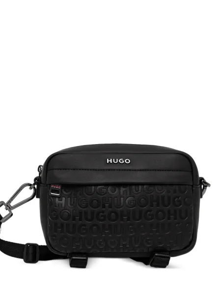 Geantă crossbody Hugo cu autograf negru