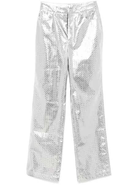 Spodnie Rotate Birger Christensen plecione szare