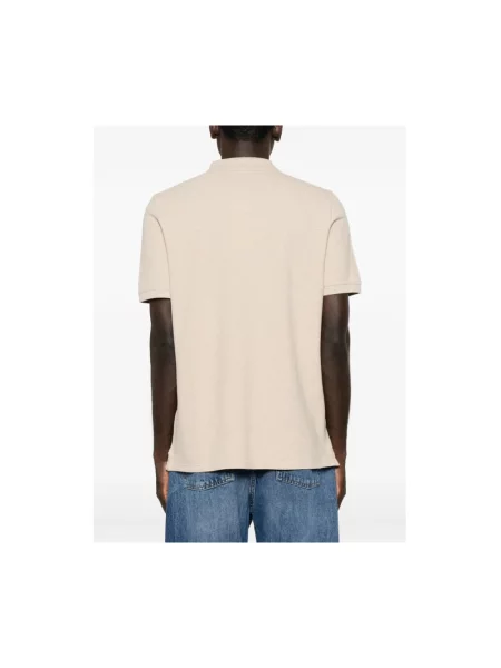 Koszulka polo Maison Kitsune beżowa