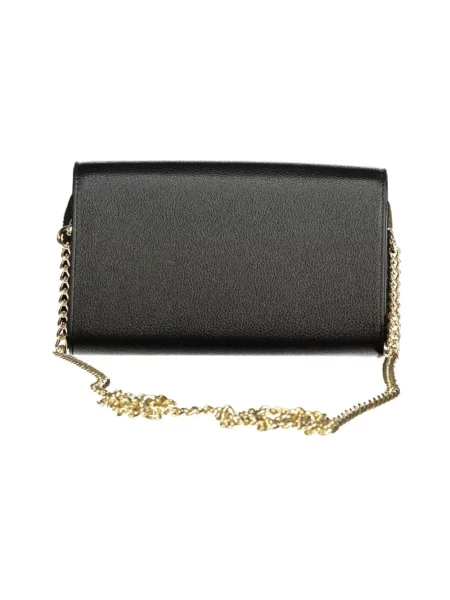 Lniany portfel Valentino Bags czarny