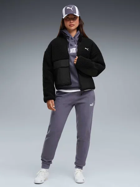 Спортивные штаны Puma с лого серые
