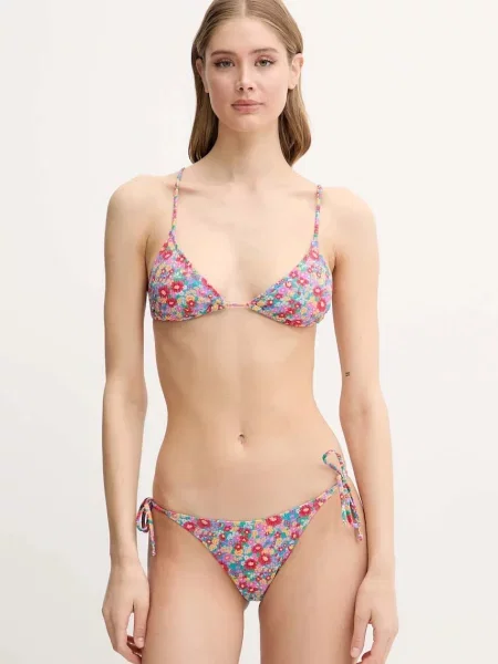 Dvoudílné plavky Rip Curl LAS FLORES mírně vyztužený košík červená