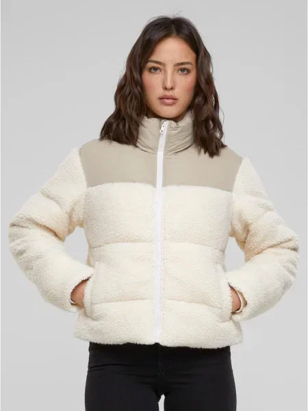 Short jacket Sherpa Mix sand/beige bej