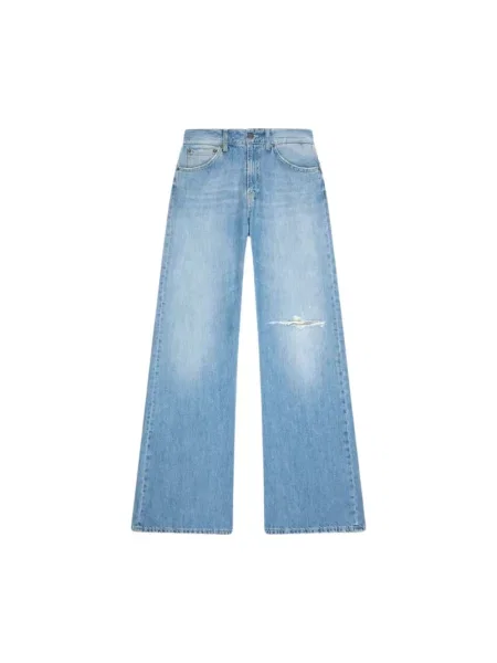 Jeansy Dondup z bursztynem niebieskie