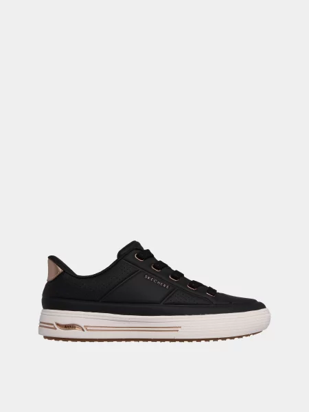 Кожаные кеды Skechers черные