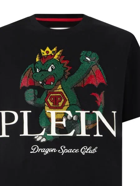 Tricou Philipp Plein cu strasuri negru