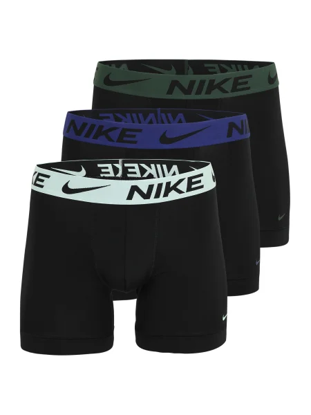 NIKE Underwear Boksarice temno rjava / meta / temno zelena črna