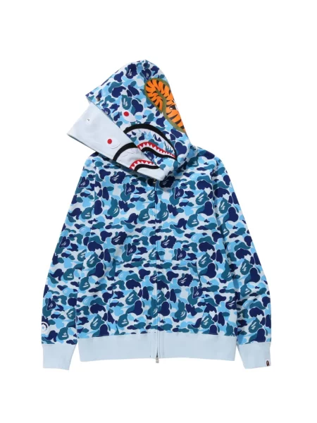 Hoodie A Bathing Ape® με σχέδιο παραλλαγής μπλε