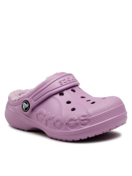 Crocs Šlepetės Baya Lined Clog K violetinė