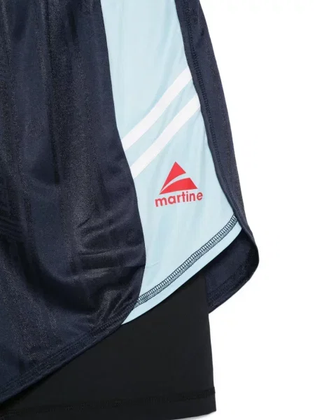 Шорти Martine Rose на райета синьо