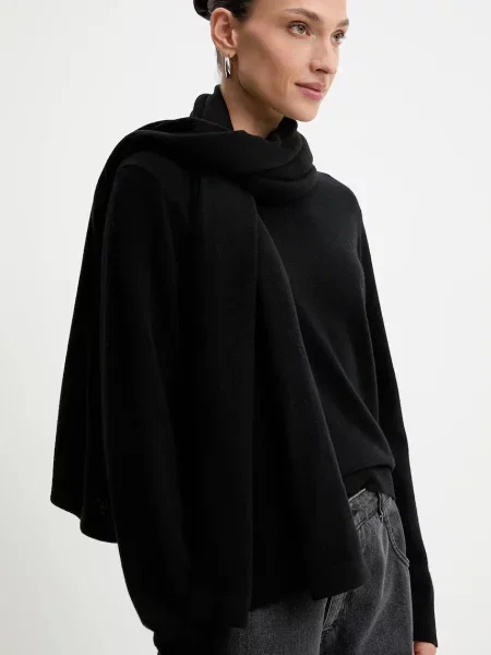 Vuneni pulover Answear.LAB lagane crna