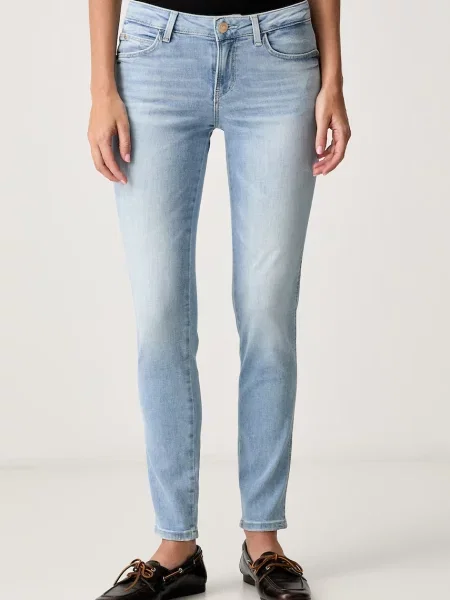 Guess blugi skinny pentru femei CURVE X albastru
