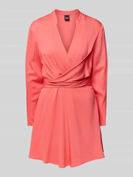 Sukienka mini w kopertowym stylu model ‘Dimkai’ Boss