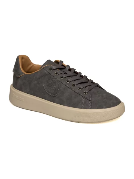 Sneakersy Blauer skórzane szare