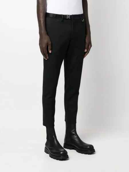 Cropp pantaloni Low Brand conici negru