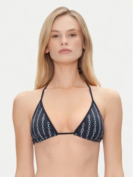 Náhrdelník Tommy Hilfiger s potiskem tmavě modrý