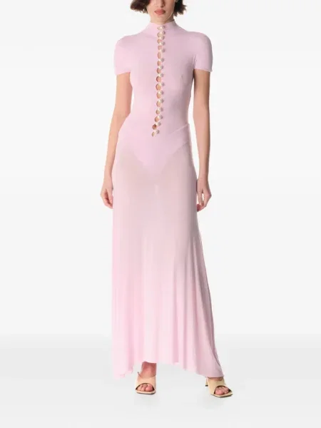 Rochie maxi Manuri de costum roz