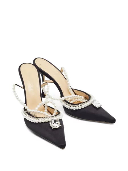 Papuci tip mules Mach & Mach negru