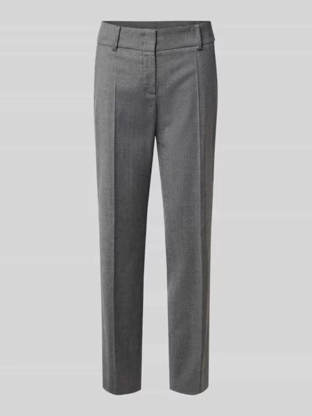 Spodnie o kroju slim fit z mieszanki bawełny żywej wełny i elastanu Windsor
