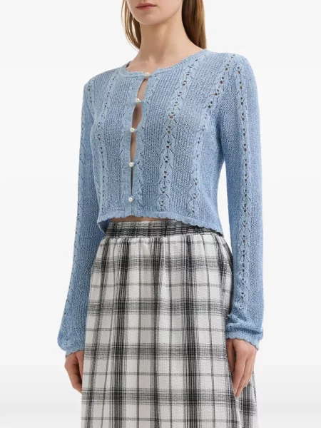 Kardigan B+ab z perełkami niebieski