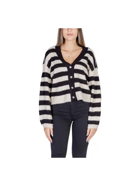 Pasek Vero Moda w paski czarny