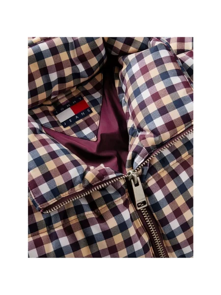 Kurtka jeansowa Tommy Jeans w kratę