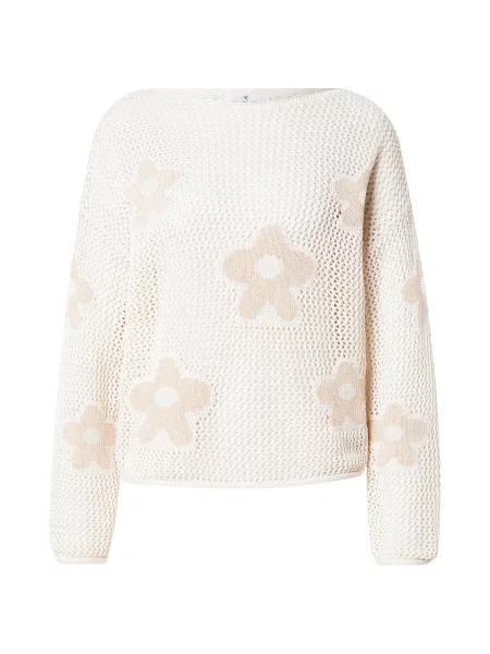 Hailys Pulover Mayla crem / kitt alb