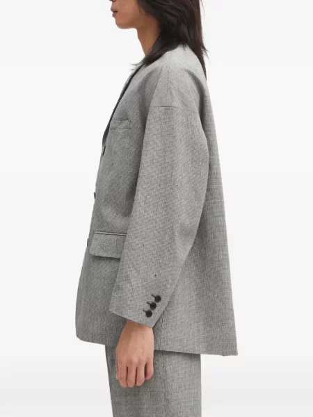 Costum Visvim în carouri gri