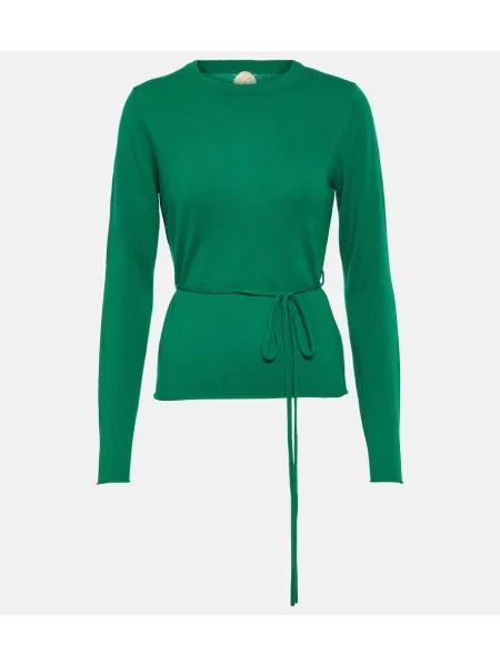 Volneni pulover Jardin Des Orangers zelena