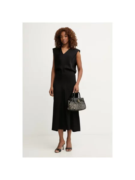 Sukienka maxi Trussardi czarna