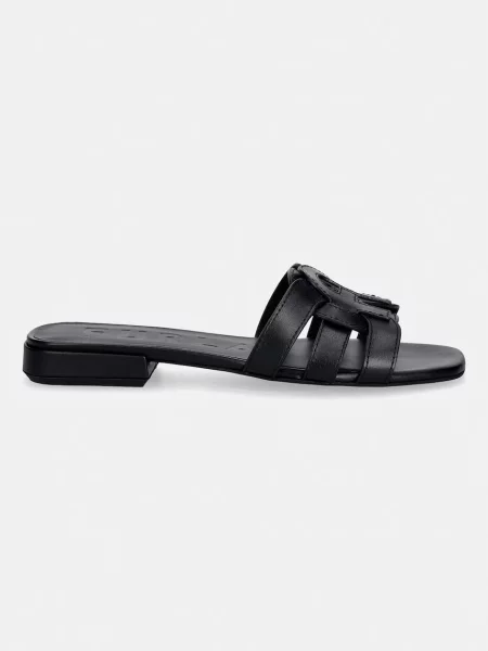 Furla šľapky dámske kožené Summer čierna