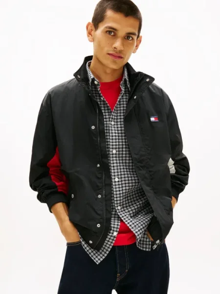 Tommy Jeans Geacă HERITAGE negru