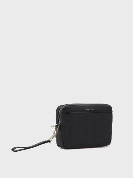 Шкіряний гаманець Calvin Klein чорний