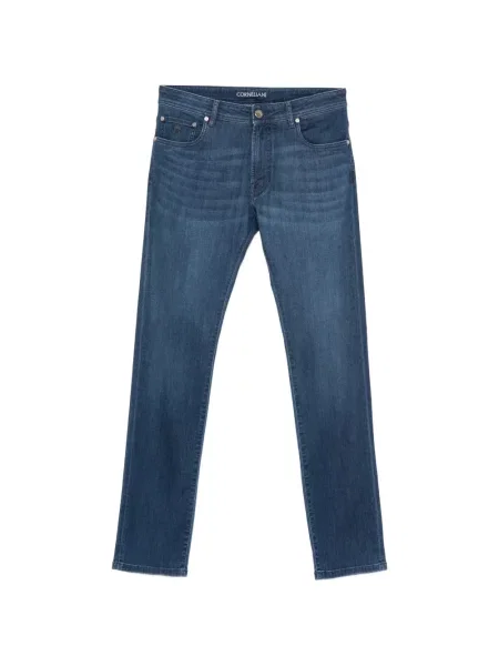 Džíny Corneliani s autogramem modré