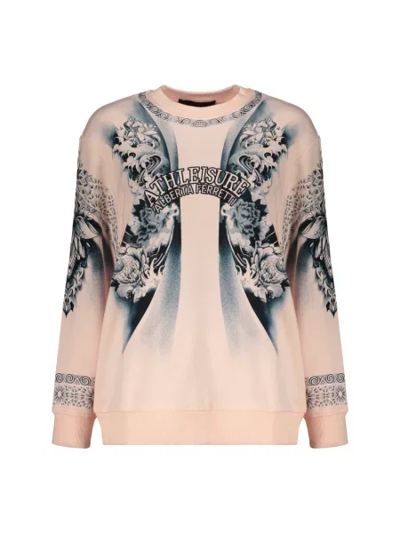 Bluza Alberta Ferretti z nadrukiem różowa
