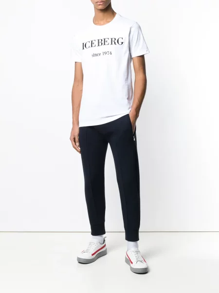 Tricou Iceberg cu broderie alb