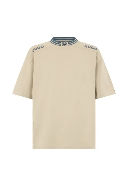 Tricou Boss cu dungi cu imagine