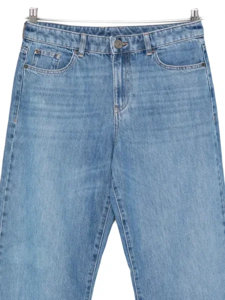 Blugi Emporio Armani cu autograf albastru