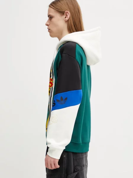Adidas Originals μπλούζα με κουκούλα με Ανδρική πράσινο