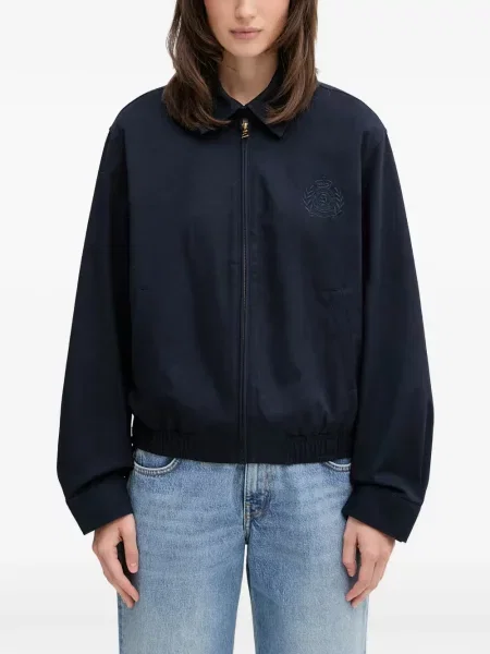 Geacă Sporty & Rich cu broderie albastru