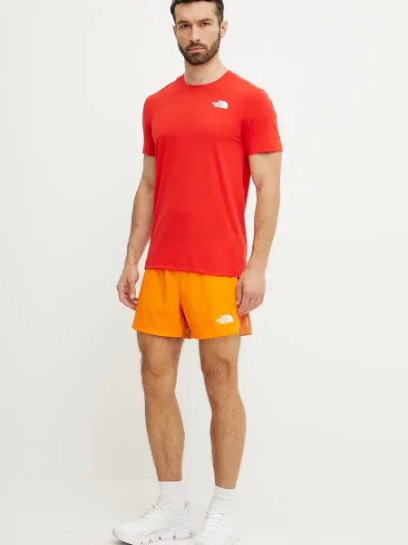 The North Face szorty sportowe Breeze pomarańczowy