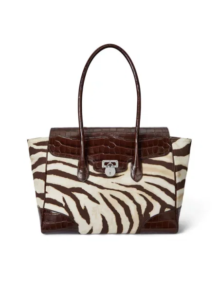 Ročna torba LAUREN RALPH LAUREN rjava