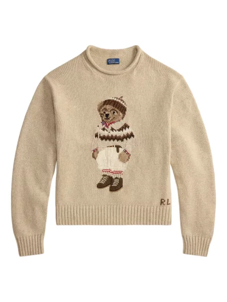Căciulă Polo Ralph Lauren cu broderie cu dungi cowboy roșu