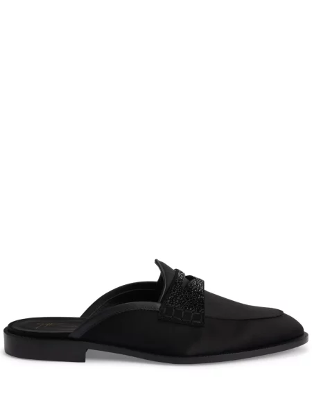 Pantofi loafer Giuseppe Zanotti din piele de căprioară negru