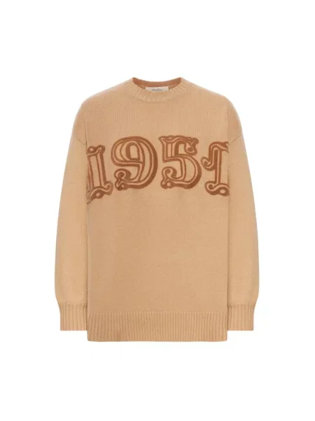 Sweter Max Mara wełniany beżowy