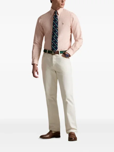 Șapcă Polo Ralph Lauren cu broderie din țesătură twill în carouri albastru