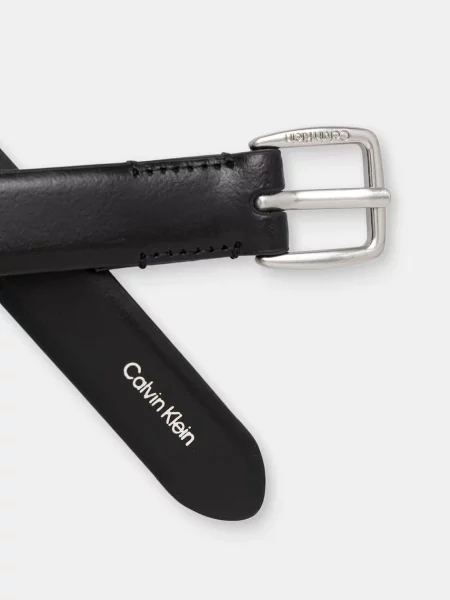 Calvin Klein Opasok Essential Buckle čierna