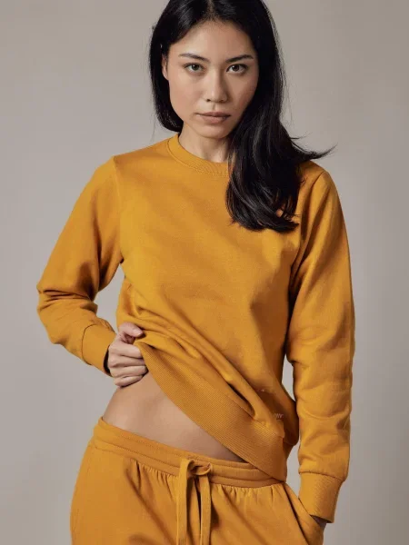 OWN Off With Nature Sweater majica Felpa Felpata Girocollo oker