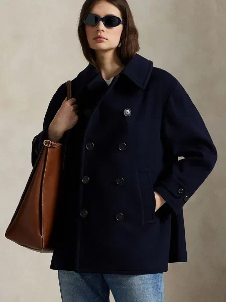 Polo Ralph Lauren palton scurt pentru femei din lână