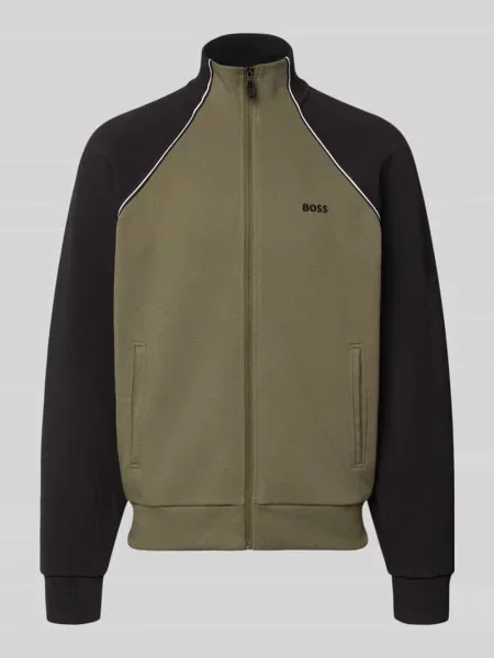 Bluza rozpinana o kroju regular fit z mieszanki bawełny Boss Green